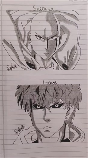 Genos drawing #shorts #drawing #art #sketch #anime
