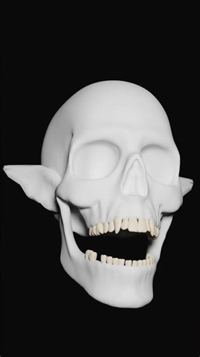 Ich baue ein Elfen-Skelett #workinprogress #3dart