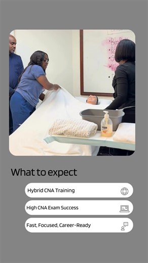 This is more than a class — it’s the start of a meaningful career in healthcare. Our CNA program prepares you with hands-on clinical training, real patient experience, and the skills employers are looking for. 🩺💙 With flexible day and weekend options and proven exam success, now is the time to take your next step. 👉 Apply now on our website to secure your spot. Classes are filling fast! #cnatraining #cna #certifiednurseaid #cnaschool | Advanced Care Training Farmington Hills