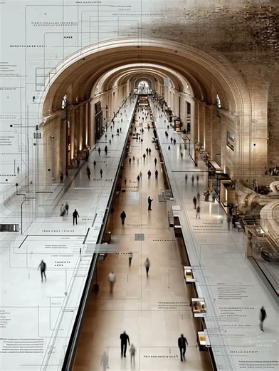 Conceptual train station design with studio cp overlay-style