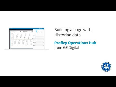 Proficy Operations Hub: Build a page with historian data