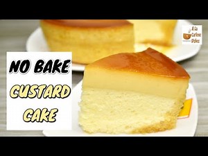 STEAMED CUSTARD CAKE | No Bake Custard Cake