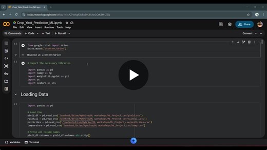 Crop Yield Prediction using Machine Learning | Helani Ambalangodage posted on the topic | LinkedIn