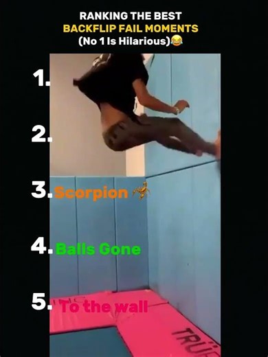 Ranking The Best Backflip Fail Moments