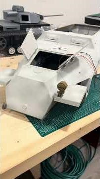 German halftrack RC scale 1/6 gotten a light. #ww2rebuilder #ww2 #3dprinting #military