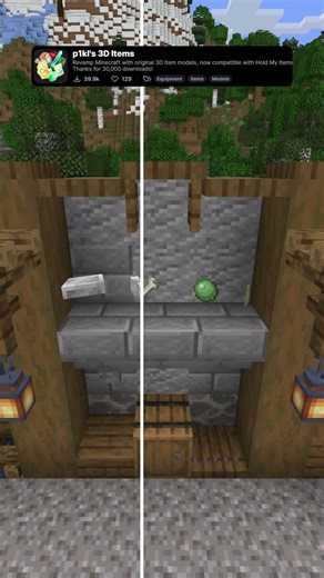 Best minecraft 3D resource packs PT.359 #minecraft #texturepacks #shorts #texturepack #resourcepack