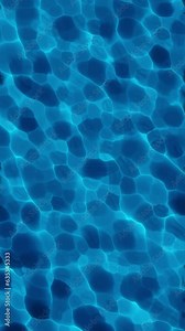 pool water with caustics, vertical video, water simulation, clean pool water closeup Stock Video
