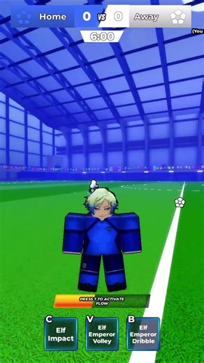 WE FOUND A CRAZY TECH WITH ELF EMPEROR!!?? II #roblox #sportsball #shorts #bluelockrivals