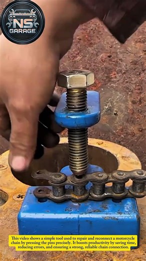 Motorcycle Chain Repair Tool | Fast & Easy Chain Fixing Process#shorts #mechanic #usa