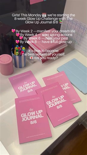 Girls! This Monday 📅 we're starting the 8-week Glow Up Challenge with the Glow Up Journal 8/8 📚 | That's Brilliant Co.