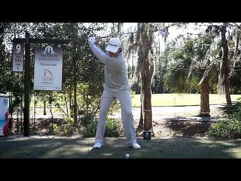 JUSTIN LEONARD - DRIVER GOLF SWING REGULAR & SLOW MOTION 9TH HOLE TIBURON COURSE LATE 2014 1080p HD