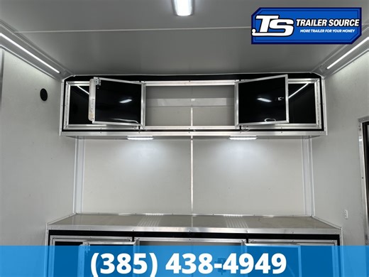 8.5x24 Look Vision Circuit Edition Enclosed Race Car Hauler Trailer - 7'6" Interior - 10K GVWR - .080 PolyCor, 48" Side Door, Alloy Wheels, Battery, D-Rings, Lower Cabinet, Power T
