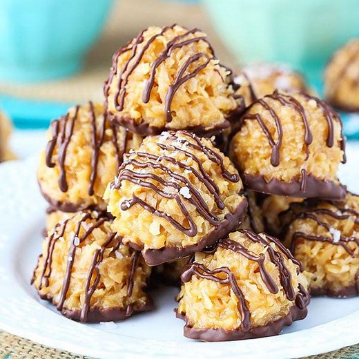 13M views · 13K reactions | No Bake Salted Caramel Coconut Macaroons!...