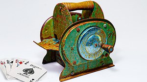 37K views · 1.1K reactions | I restore a 1950's Casino Card Shuffler. I wonder through all the rust how much black jack did this antique restoration play? If you have something you would like me to restore send me an email at business.lostandrestored@gmail.com I love restoring vintage odds and ends. What antique do you want to see Restored? #lostandrestored | Lost & Restored | Facebook