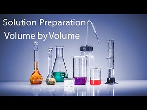 how to prepare solution volume by volume | v/v solution preparation | source of skills