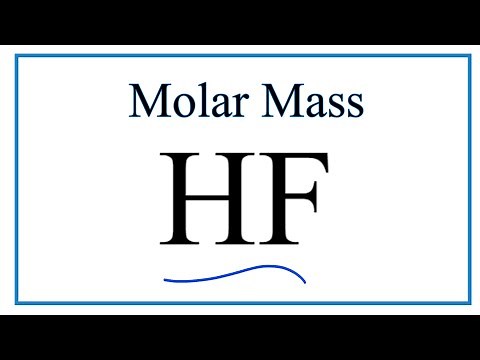 Molar Mass / Molecular Weight of HF: Hydrofluoric acid