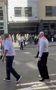 82K views · 1K reactions | Celtic fans enjoying Glasgow's Orange Order parade today 藍 | Linfield & Rangers FC - The Blues brothers | Facebook