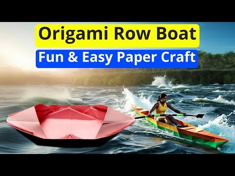 Origami Row Boat 🚤 | Easy & Fun Paper Craft Tutorial