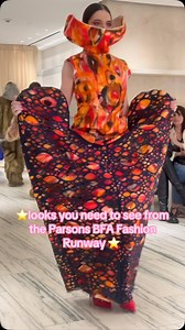 Looks from parsons BFA runway show that you need to see ⭐️ so many interesting ones always, and this year, an overwhelming influence of Galliano’s last couture show for Margiela and Rick Owens. What do you think? ⭐️ #fashionschool #runway #parsons #fashion #design | Kristen Bateman