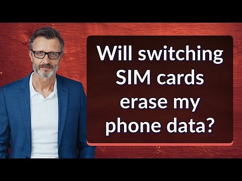 Will switching SIM cards erase my phone data?
