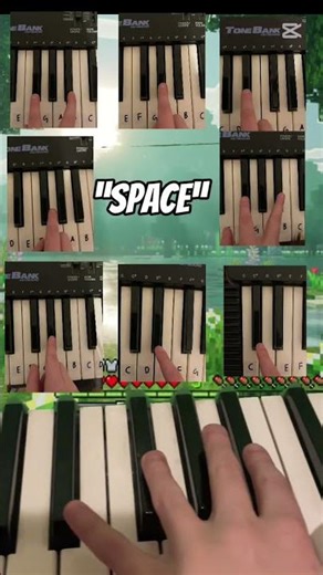 Easy Minecraft tutorial on Piano!🎹