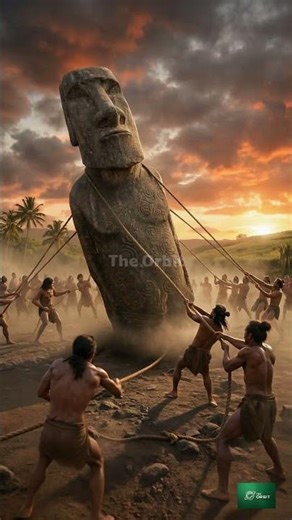 Did the Moai Really WALK? 🤯 The Secret of Easter Island #Moai #EasterIsland #AncientMystery