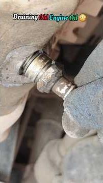 Old Engine Oil Drain Process | DIY Car Maintenance😳