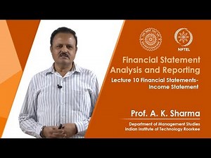 Lecture-10- Financial Statements - Income Statement