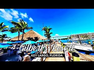 Great stop before Key West, Fl. Gilbert's Resort Tiki Bar in Key Largo. Walking Tour. | Travel Vlog.
