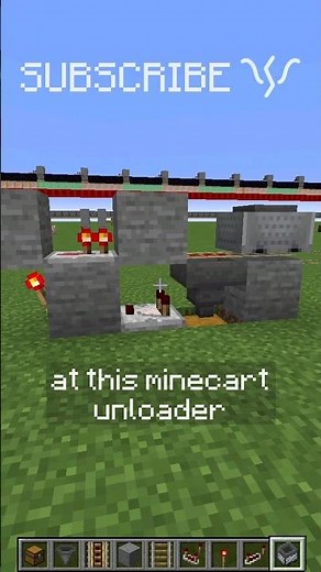 AUTOMATICALLY UNLOAD your HOPPER MINECARTS? | Redstone with PsiVolt #minecraft #redstone