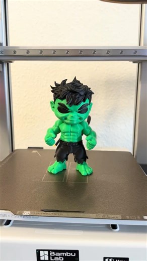 💚 Chibi Hulk 3D Print | Gücün Sevimli Hali!
