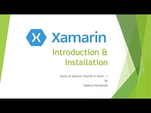 Xamarin Basics Tutorial in Tamil Part -1 | Introduction & Installation for Beginners