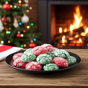 Here’s a recipe for Christmas Crinkle Cookies that’ll make your holiday table look festive! Ingredients: - 1 White Cake Mix (13.25 ounces) - 2 Eggs - 1/3 Cup Olive Oil - 1/3 Cup Powdered Sugar - Red Food Coloring - Green Food Coloring Instructions: 1. Preheat your oven to 375°F. 2. Line a cookie sheet with parchment paper, a silicone baking mat, or spray it with nonstick baking spray. 3. In a large mixing bowl, combine the cake mix, eggs, and olive oil. Mix everything until it’s all well blended