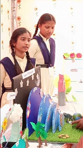 Layers Of Atmosphere Model Made By Sakshi Dewangan