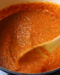 NEW ✨ the third tutorial in our new Back to Basics series: HOMEMADE TOMATO SAUCE 🍅 made with roasted tomatoes and garlic caramelized onions an amazing depth of flavor. it's the best EVER. FULL RECIPE: https://www.ambitiouskitchen.com/homemade-tomato-sauce/ | Ambitious Kitchen