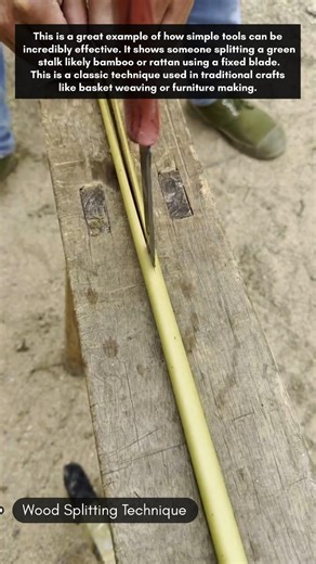 Wood Splitting Technique