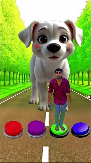 I Jump all colour button to Cat, Dog, Elephant & Alien #shorts #trending#funny#youtubeshorts