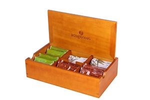 [Hot Item] Handcrafted Beautiful Wooden Tea Compartment Box and Tea Display Box