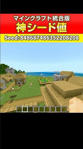 【マイクラ統合版】神シード値！少し移動するだけで最高の神シード #マイクラ