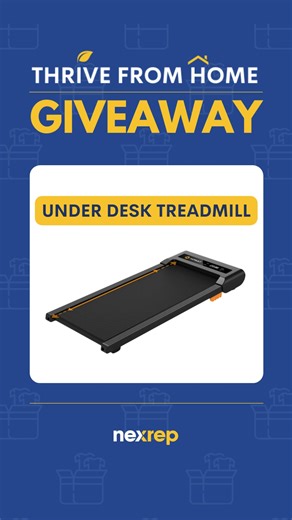 📢 Thrive From Home Giveaways have returned for 2025, and we're kicking the series off with an amazing prize package for January! This month's giveaway has everything you need to make staying active while working from home as easy as possible! 🤩 ⭐⭐ To enter for your chance to win, click the link in our bio now!⭐⭐ #NexRep #ThriveFromHome #WorkFromHome #WorkFromHomeLife #NewYearResolutions #NewYear2025 #WFHlife
