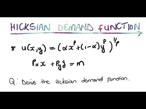 Deriving the Hicksian demand function - CES utility