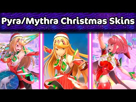 Pyra & Mythra Christmas Skins【Smash Bros. Ultimate Mods】
