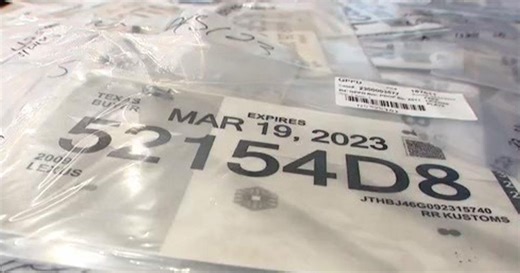 Texas law banning temporary paper license plates to take effect on Tuesday