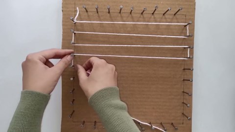 Nail and Wool Thread Art: A Simple DIY Craft to Add Charm to Your Home