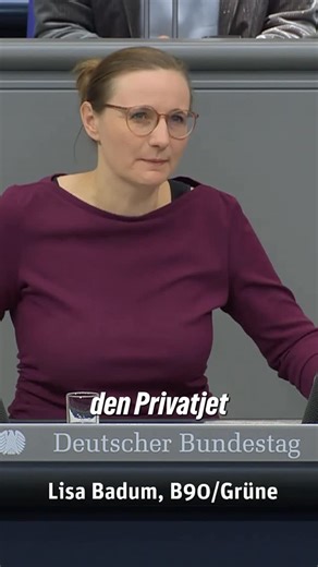 Lisa Badum on Instagram: "Unser Antrag für eine Solidaritätsabgabe auf Privatjets wurden von Schwarz-Rot leider abgelehnt #Privatjet"