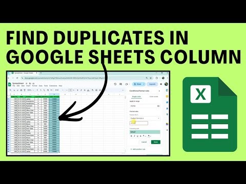 How To Find Duplicates In A Google Sheets Column