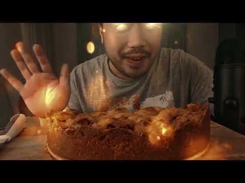 ASMR APPLE PIE (Eating Sounds)