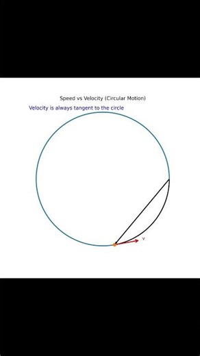 Speed vs Velocity in Circular Motion 🔄 Why Direction Changes Everything! #motion #education #maths