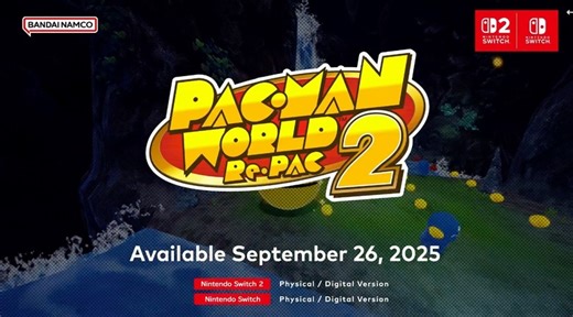 Pac-Man World 2 Re-Pac comes to Switch and Switch 2 on Sept. 26th, 2025
