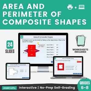 Area and Perimeter of Composite Shapes Digital Math Lesson and Activities